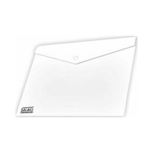 Φάκελος P.P. Α4 Με Κουμπί κιτρινο διαφανες skag