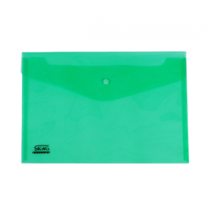Skag φάκελος P.P. Α4 Με Κουμπί διαφανές πράσινο