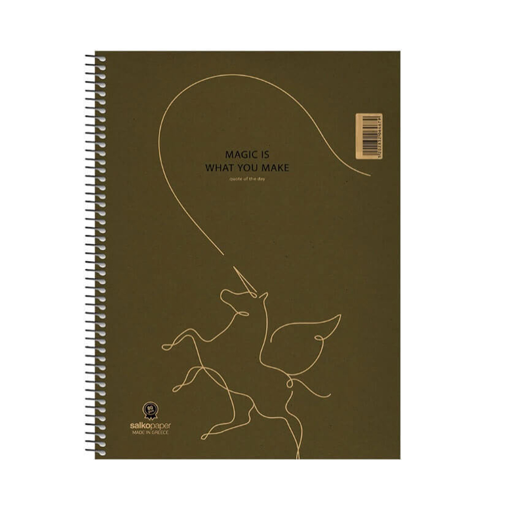 Salko Paper Σπιράλ Τετράδιο 3 θεμάτων Ριγέ Α4