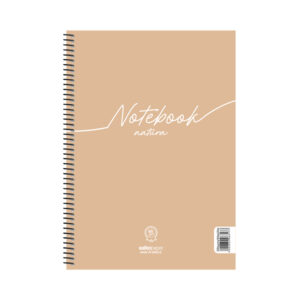 Salko Paper Σπιράλ Τετράδιο Ριγέ Α4 60 Φύλλων 2 Θεμάτων Natura Κίτρινο Παστέλ