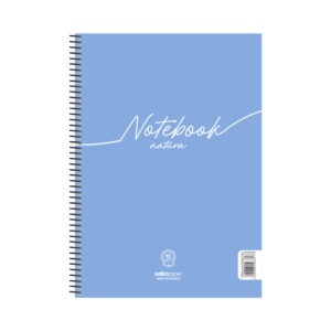 Salko Paper Σπιράλ Τετράδιο Ριγέ Α4 60 Φύλλων 2 Θεμάτων Natura Μπλε Παστέλ