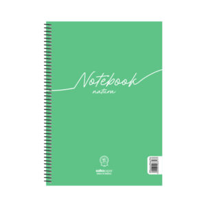 Salko Paper Σπιράλ Τετράδιο Ριγέ Α4 60 Φύλλων 2 Θεμάτων Natura Πράσινο Παστέλ