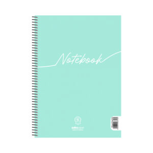 Τετράδιο Σπιράλ 3 Θεμάτων Α4 Notebook Salko Τιρκουάζ