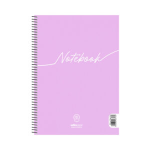 Τετράδιο Σπιράλ 3 Θεμάτων Α4 Notebook Salko Μωβ