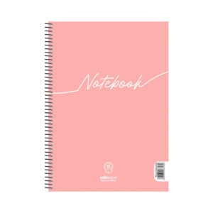Τετράδιο Σπιράλ 3 Θεμάτων Α4 Notebook Salko Ροζ