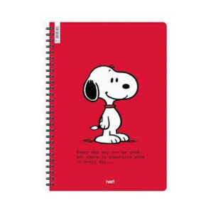 Next Snoopy τετράδιο σπιράλ 2 θέματα 70 φύλλα 21x29εκ